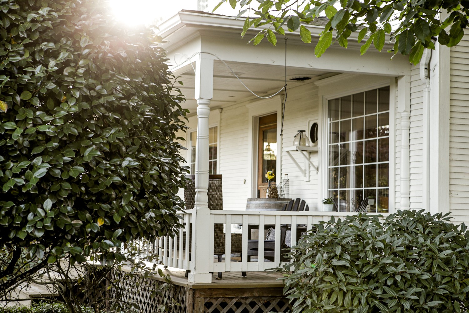 the farmhouse porch